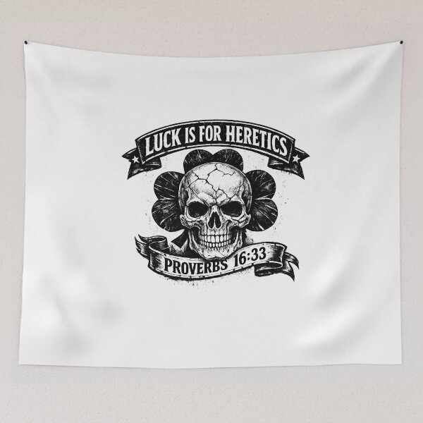 Item preview, Luck is for Heretics Skull Design designed and sold by HUTEND.