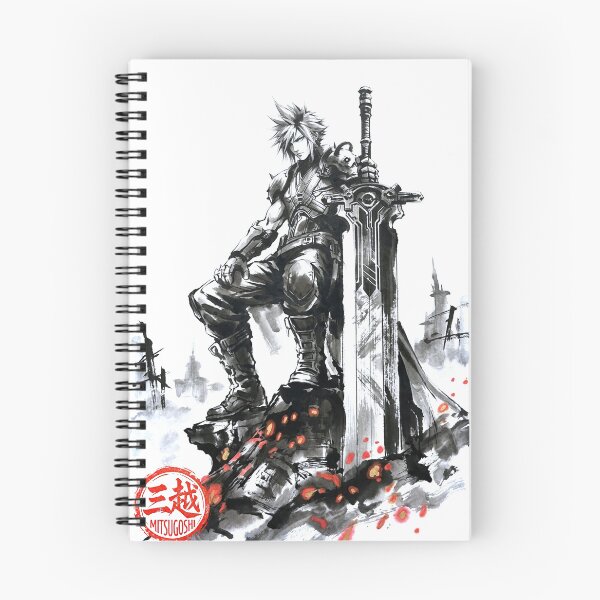 Item preview, Cloud Strife Sumi-e designed and sold by Mitsugoshi.