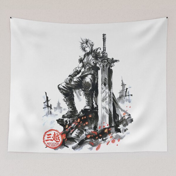 Item preview, Cloud Strife Sumi-e designed and sold by Mitsugoshi.