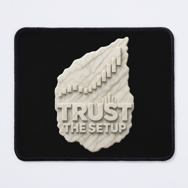 Item preview, Trust The Setup Trading Design | Minimalist Marble Chart | Trader Mindset Forex Crypto Stocks designed and sold by Chart Store | Trading Life.