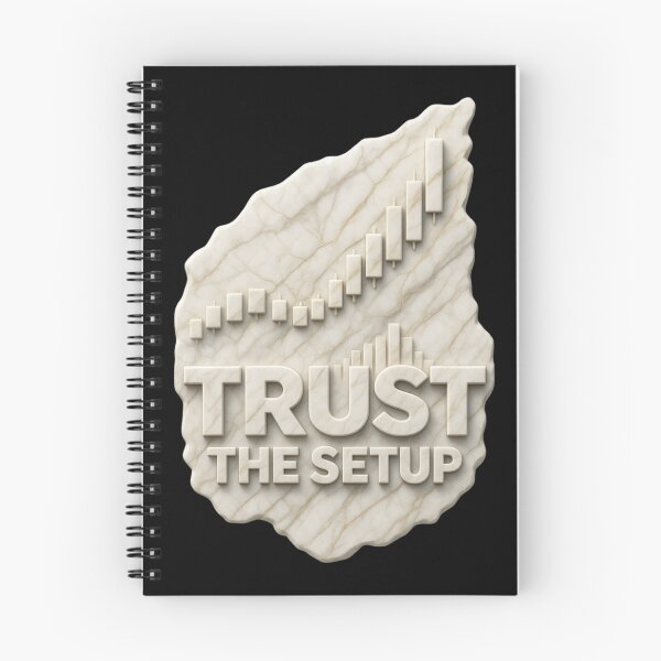 Item preview, Trust The Setup Trading Design | Minimalist Marble Chart | Trader Mindset Forex Crypto Stocks designed and sold by Chart Store | Trading Life.