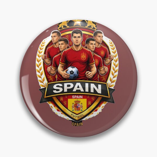 Item preview, Spain Football Crest- Futbol Team Emblem Design  designed and sold by digitalbob60.