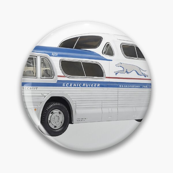 Item preview, A beautifully detailed illustration of the iconic Greyhound Scenicruiser bus designed and sold by PIXEL POP DESIGNS - Beyond the Norm!.