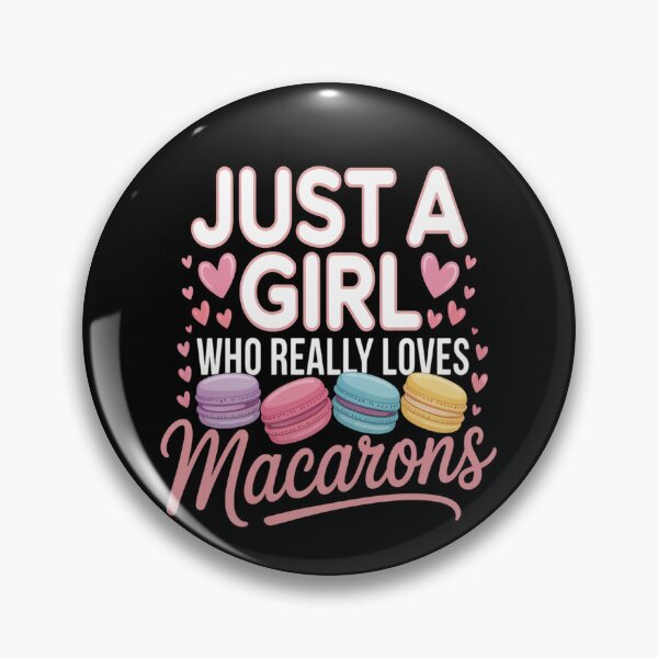 Item preview, Macaron Lover Gift - Just A Girl Who Really Loves Macarons designed and sold by mandiana.
