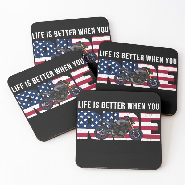 Item preview, MT09 Life Is Better When You Ride designed and sold by FroggyBaBoy.