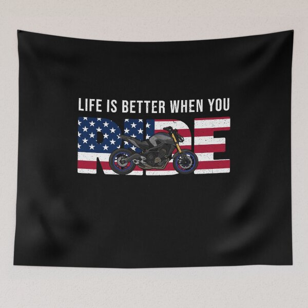 Item preview, MT09 Life Is Better When You Ride designed and sold by FroggyBaBoy.