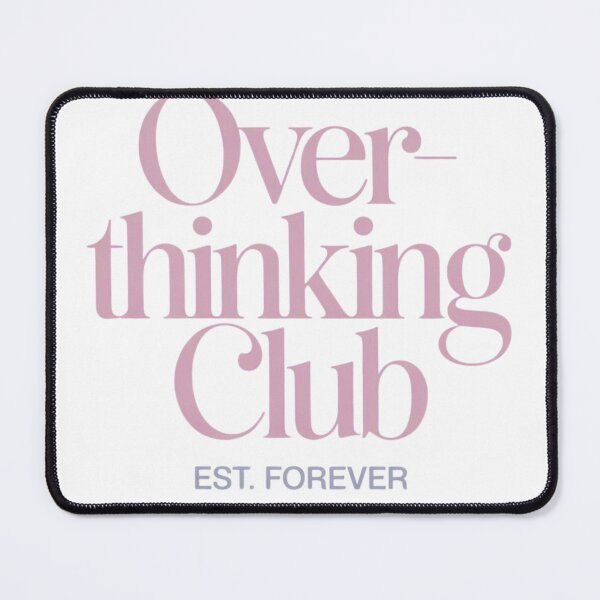 Item preview, Overthinking Club Shirt, Introvert Humor Tee, Mental Health Aesthetic brafdesign designed and sold by Brafdesign.