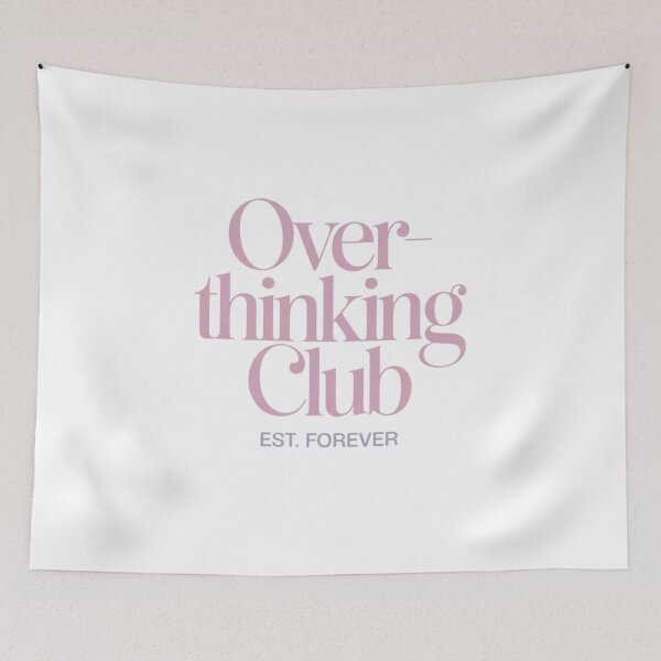 Item preview, Overthinking Club Shirt, Introvert Humor Tee, Mental Health Aesthetic brafdesign designed and sold by Brafdesign.