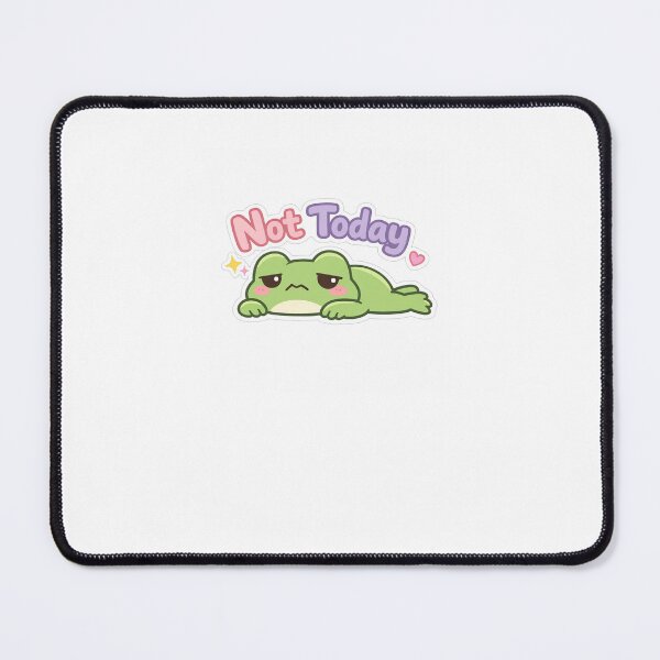 Item preview, Kawaii Frog “Not Today” | Cute Lazy Frog Sticker designed and sold by AidaAviles.