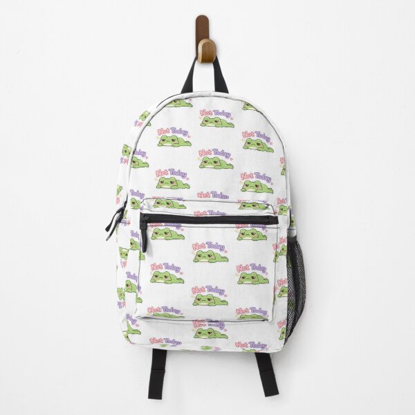 Item preview, Kawaii Frog “Not Today” | Cute Lazy Frog Sticker designed and sold by AidaAviles.