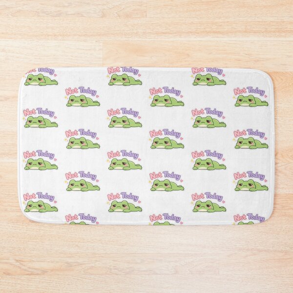 Item preview, Kawaii Frog “Not Today” | Cute Lazy Frog Sticker designed and sold by AidaAviles.