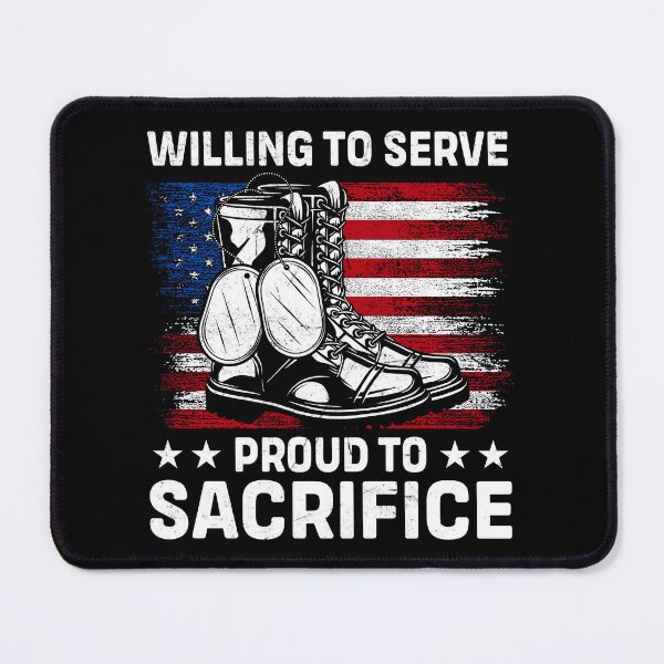 Item preview, Military Service Sacrifice American Flag designed and sold by KroghDs.