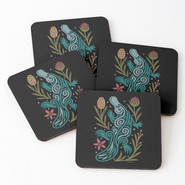 Item preview, Modern Platypus & Native Flora Art - Bold Australian Decor designed and sold by LMIdesigns.