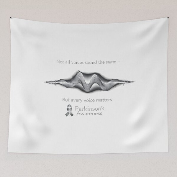 Item preview, Not All Voices Sound the Same – Parkinson’s Awareness Sound Wave designed and sold by Mirgonhood.