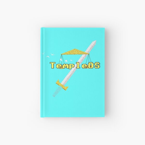 "Temple OS" Hardcover Journal by JovianSlim | Redbubble