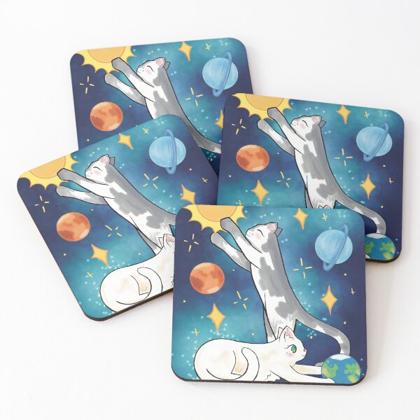 Item preview, Giant Kittens in Space designed and sold by Paintedsunsxt Designs.