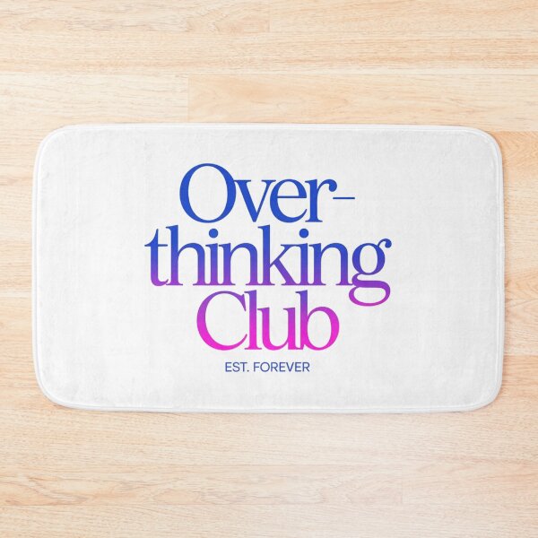 Item preview, Overthinking Club Shirt, Introvert Humor Tee, Mental Health Aesthetic brafdesign designed and sold by Brafdesign.