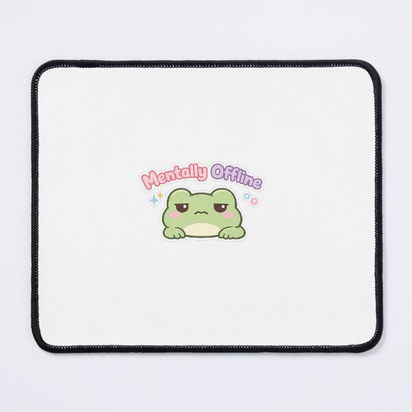 Item preview, Kawaii Frog “Mentally Offline” | Cute Frog Offline Sticker designed and sold by AidaAviles.