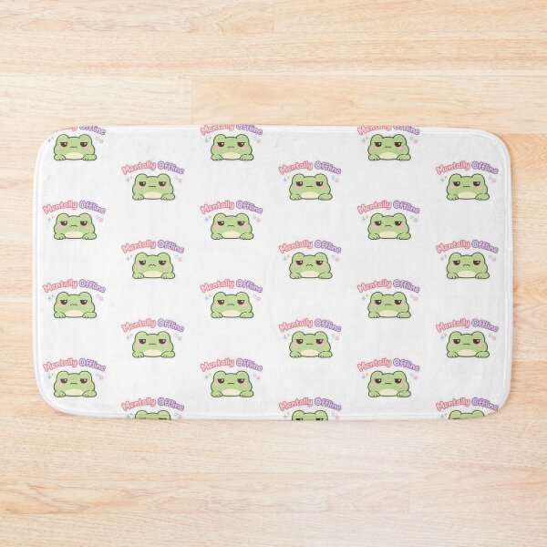 Item preview, Kawaii Frog “Mentally Offline” | Cute Frog Offline Sticker designed and sold by AidaAviles.