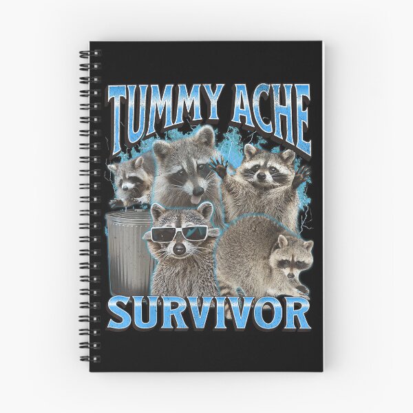 Item preview, Tummy Ache Funny Raccoon Meme Bootleg Graphic 90s designed and sold by PaulTSchafer.