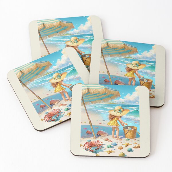 Item preview, COLLECTING SEA SHELLS AT THE BEACH 2 designed and sold by Tammera.