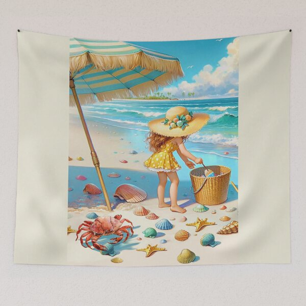 Item preview, COLLECTING SEA SHELLS AT THE BEACH 2 designed and sold by Tammera.