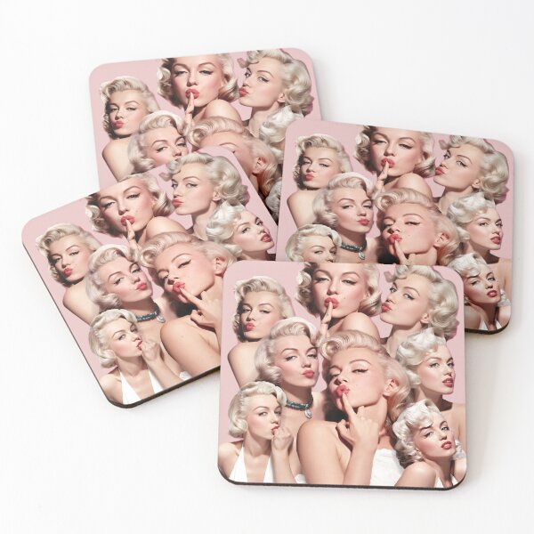 Item preview, Marilyn Multiplied" - 1950s Hollywood Glamour Aesthetic Collage designed and sold by KreativKulture.