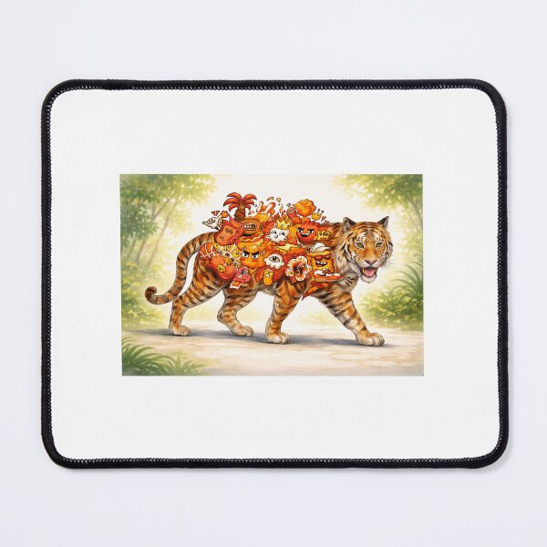 Item preview, Tiger Doodle designed and sold by Allushi Art.