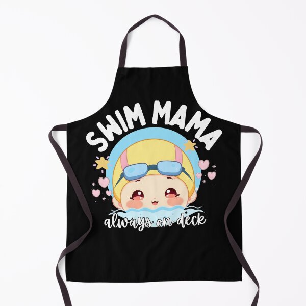 Item preview, Swim Mama Always on Deck | Cute Swim Mom Chibi designed and sold by Powered By Chlorine.