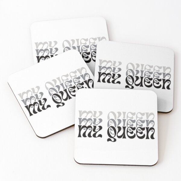Item preview, Retro Stacked "My Queen" Typography Art designed and sold by designmari.
