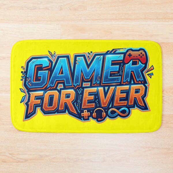 Item preview, GAMER FOREVER - #FFFF00 designed and sold by Marlon Oseguera.