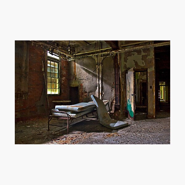 Old Hospital Bed Photographic Print