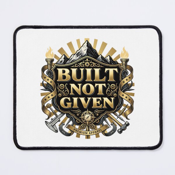Item preview, Built Not Given Motivational Tee – Premium Success Mindset Streetwear Shirt designed and sold by relso.