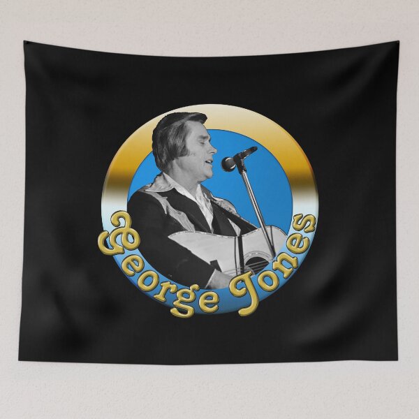 Item preview, George Jones designed and sold by Lonesome Dog Art.