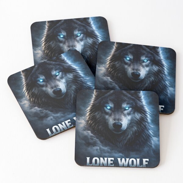 Item preview, Lone Wolf Dark Aesthetic Alpha Mindset Wolf Design designed and sold by VibeFusionX.