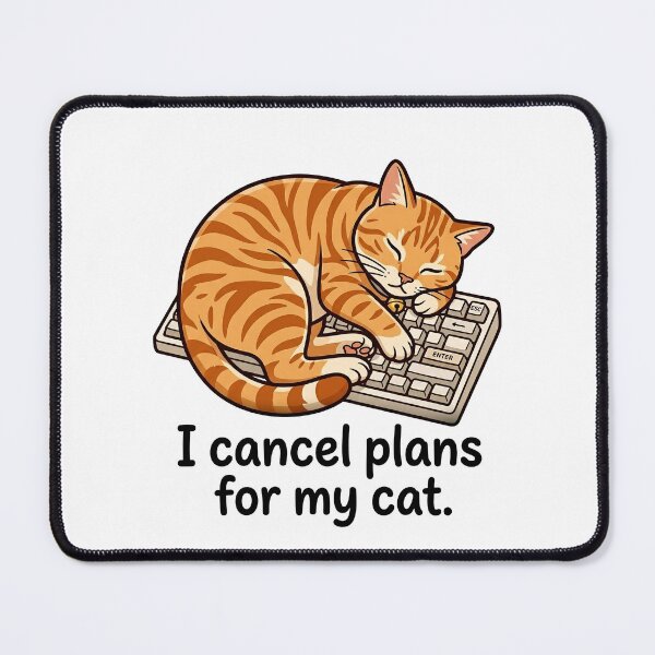 Item preview, I Cancel Plans For My Cat Meme designed and sold by DetalleXL.