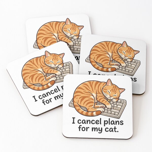 Item preview, I Cancel Plans For My Cat Meme designed and sold by DetalleXL.