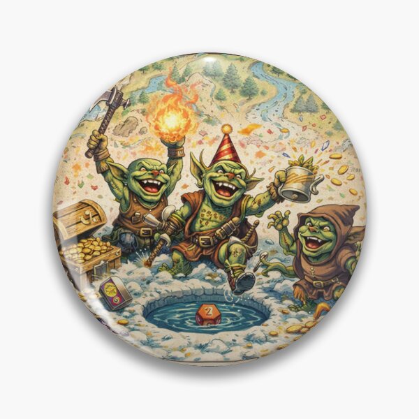 Item preview, Chaotic Neutral Goblin Party Crash Map designed and sold by SparkVault.