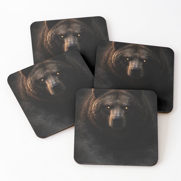 Item preview, Dark Bear Alpha Energy Powerful Aesthetic Animal Design designed and sold by VibeFusionX.
