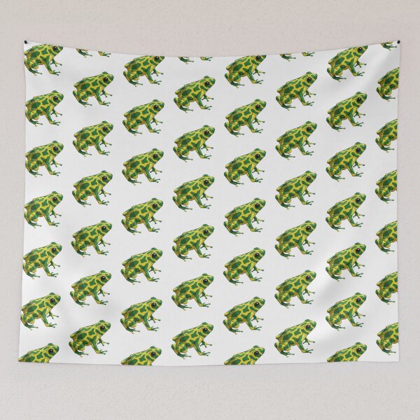 Item preview, Yellow and Green Poison Dart Frog – Polygonal Art Sticker for Nature Lovers designed and sold by bsbd-action.