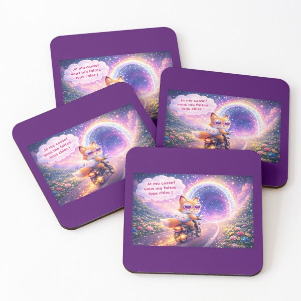 Item preview, Cool fox speeding away on his motorcycle towards a magic portal designed and sold by Magic--nell.