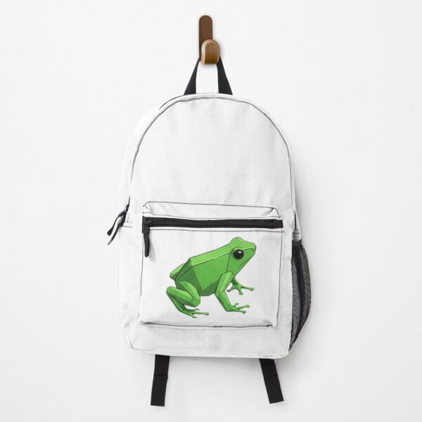 Item preview, Minimalist Green Frog – Low Poly Sticker for Laptop Decoration designed and sold by bsbd-action.
