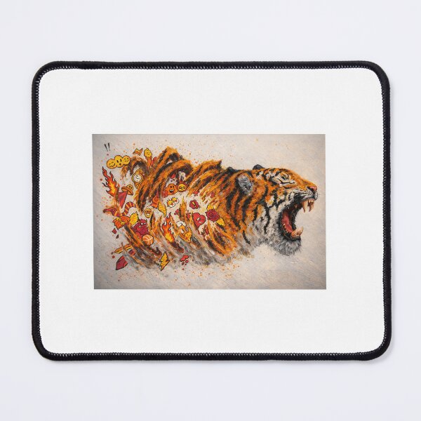 Item preview, Ripped Tiger Doodle designed and sold by Allushi Art.