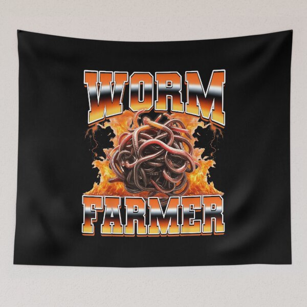 Item preview, Worm Farmer Worm Farming Worm Farm Vermiculture 90s Bootleg designed and sold by PaulTSchafer.