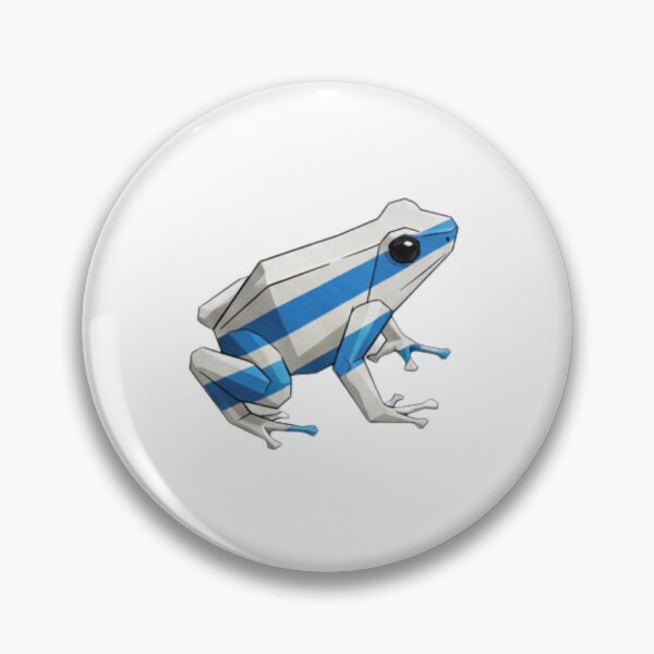Item preview, Blue and White Striped Frog – Modern Art Mobile Phone Case designed and sold by bsbd-action.