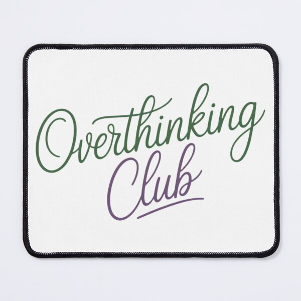 Item preview, Overthinking Club Shirt, Introvert Humor Tee, Mental Health Aesthetic brafdesign designed and sold by Brafdesign.