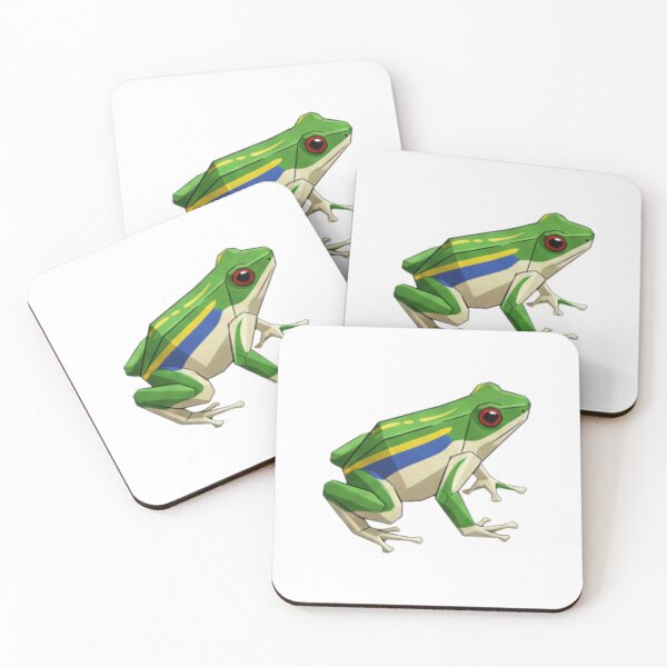 Item preview, Polygonal Red-Eyed Frog – Striking Illustration for Collectors designed and sold by bsbd-action.