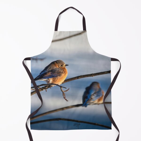 Item preview, Three Eastern Bluebirds On A Cold Winter Day designed and sold by Lois Bryan.