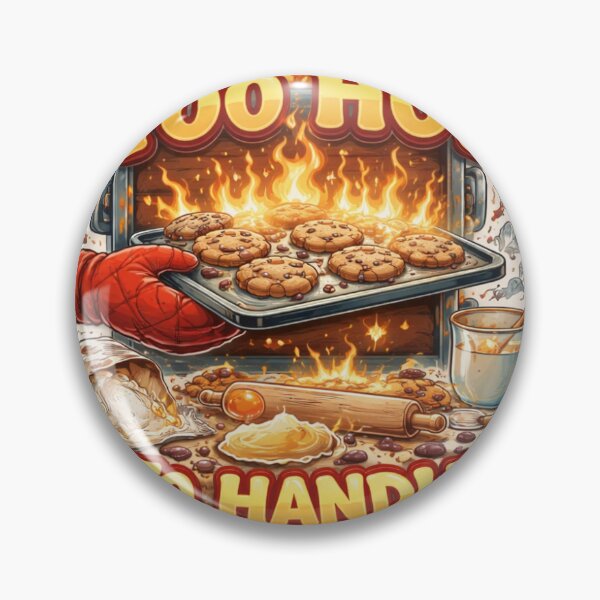 Item preview, Too Hot to Handle – Baking Boss Funny Sticker designed and sold by SparkVault.