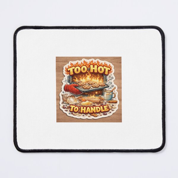 Item preview, Too Hot to Handle – Baking Boss Funny Sticker designed and sold by SparkVault.